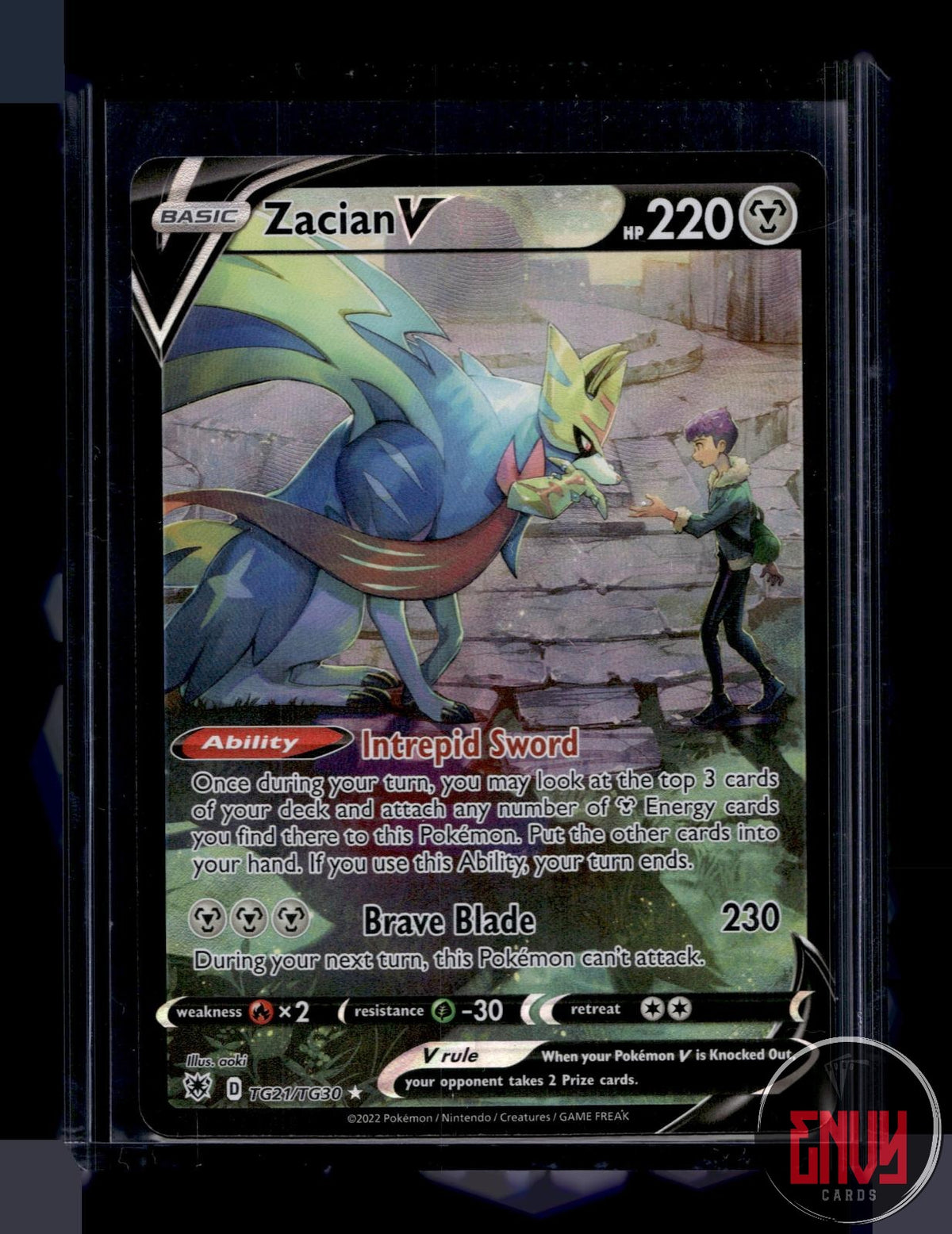 Zacian V Near Mint TG21/TG30 V Rare Astral Radiance Trainer Gallery Pokemon Holo