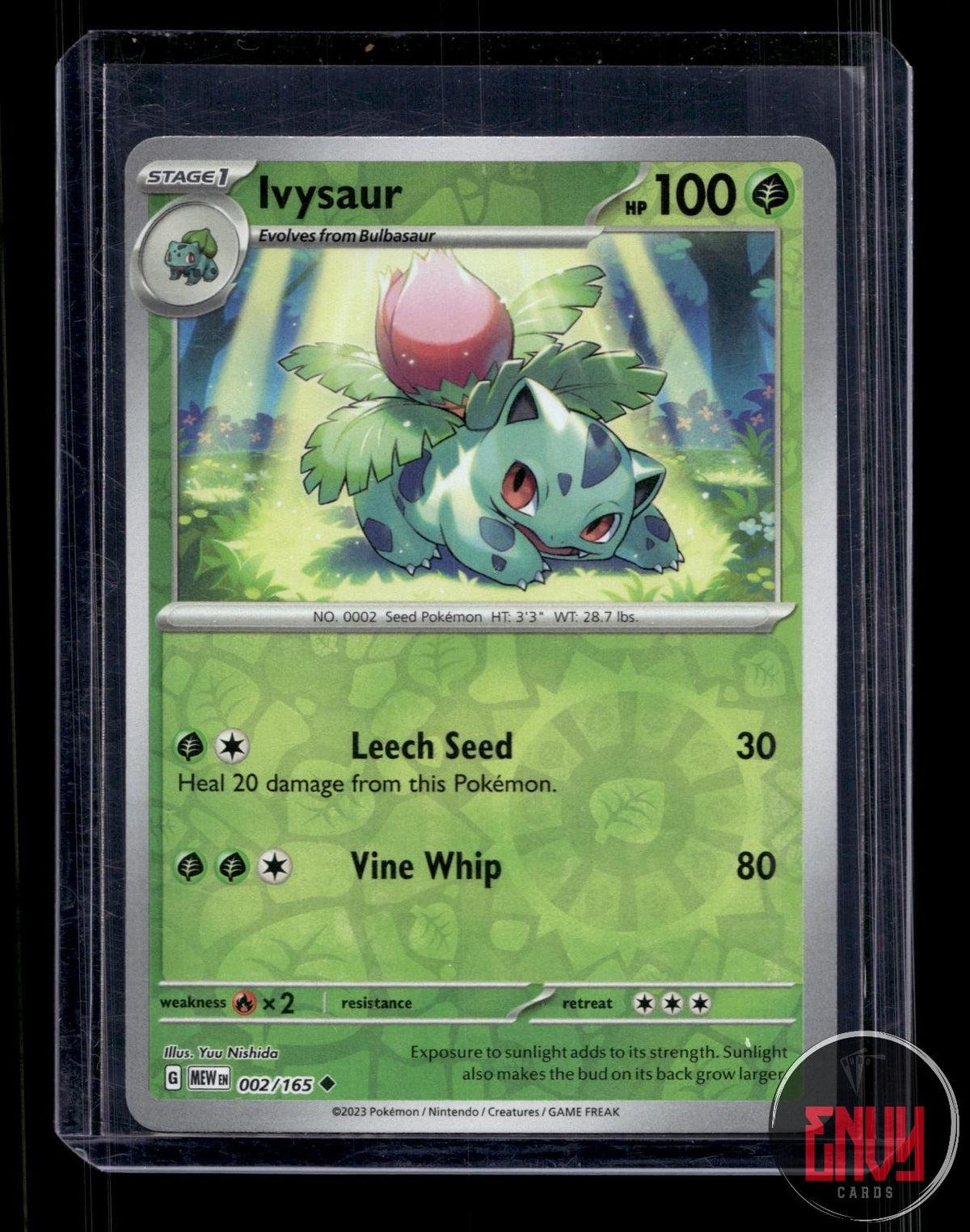Ivysaur NM 002/165 UC 151 Pokemon Reverse Holo