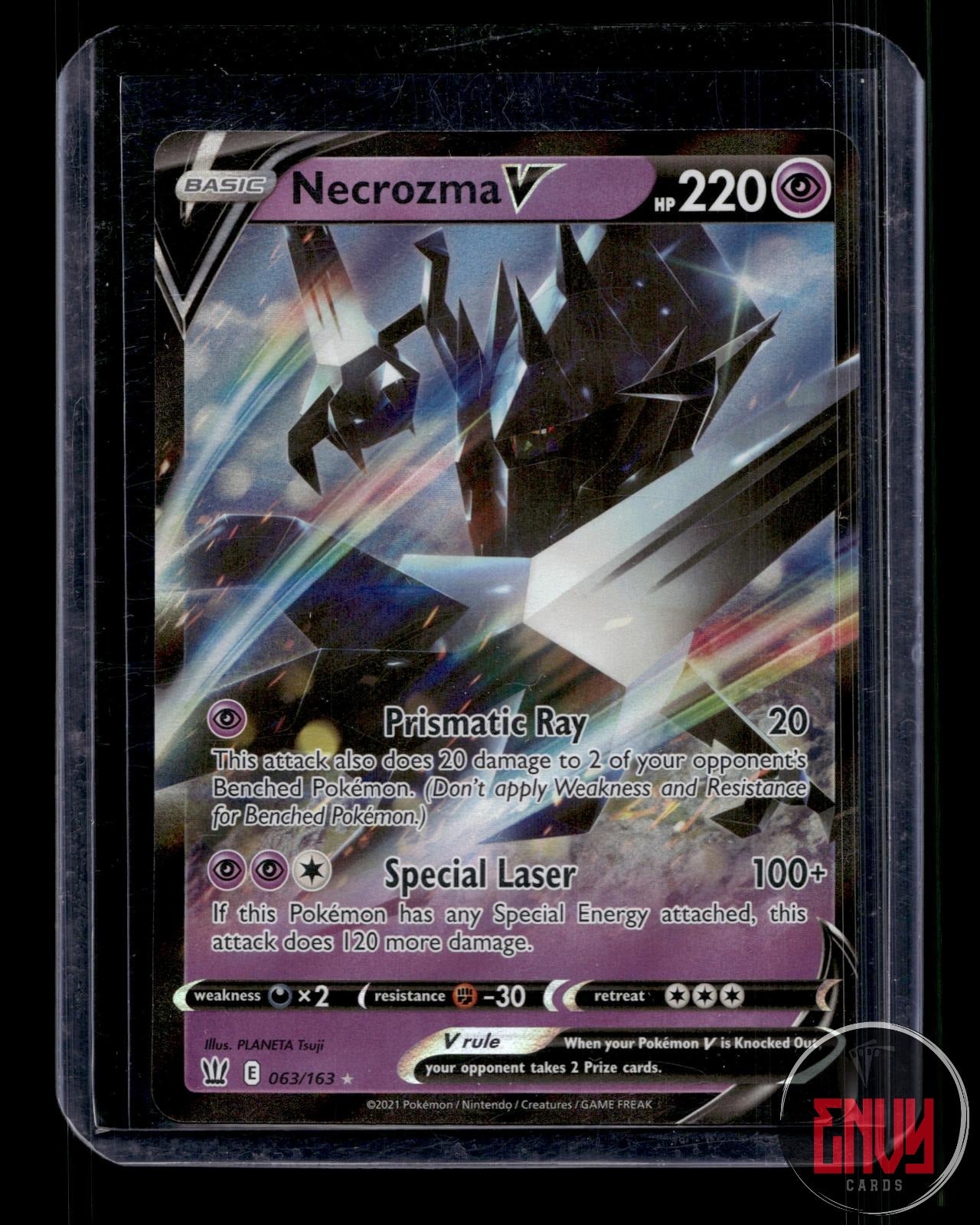 Necrozma V Near Mint 063/163 V Rare Battle Styles Pokemon Holo