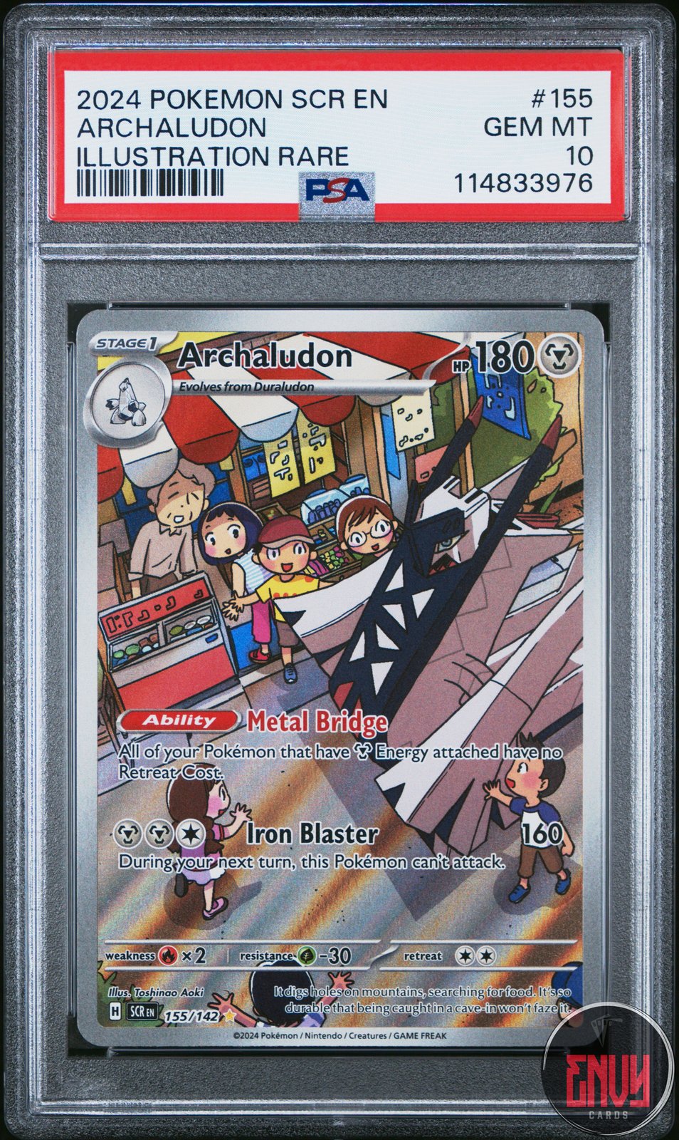 Archaludon 155/142 Illustration Rare Stellar Crown Pokemon PSA 10