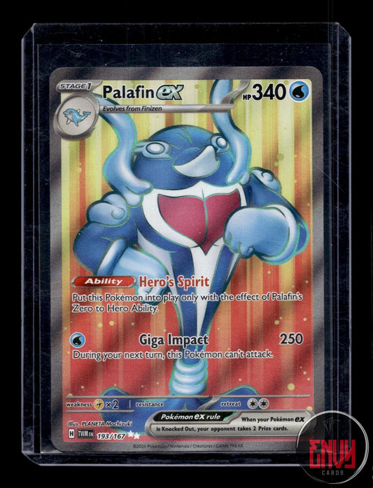Palafin ex Near Mint 193/167 Ultra Rare Twilight Masquerade Pokemon