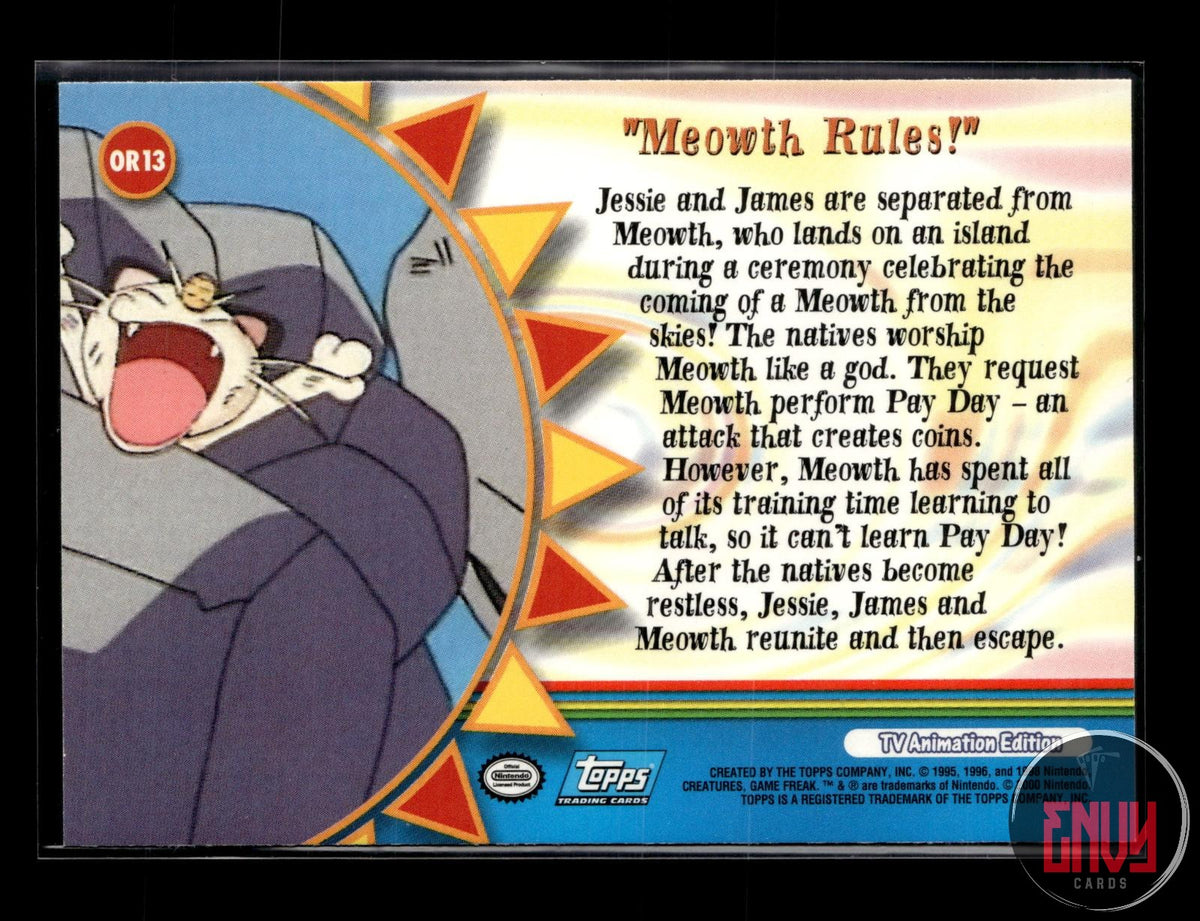 Meowth Rules! LP #177 Topps Trading Cards Series 3 Pokemon