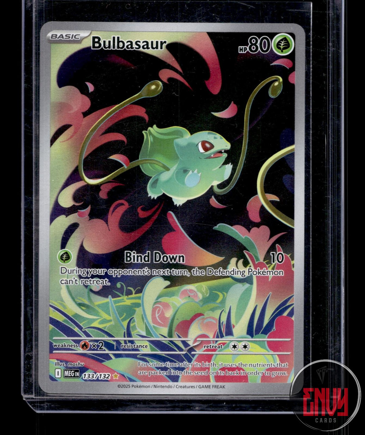 Bulbasaur NM 133/132 IR Mega Evolution Pokemon Holo
