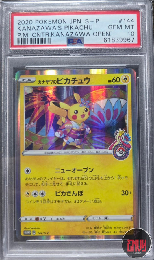 Kanazawa's Pikachu 144/S-P Pokemon Center Kanazawa Opening Pokemon PSA 10