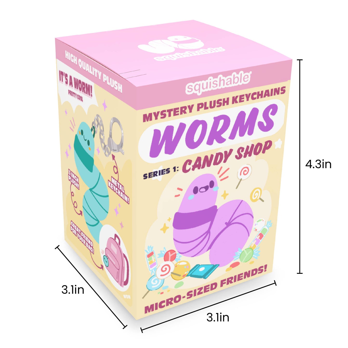 Squishable - Blind Box Micro - Worm S1, Keychain
