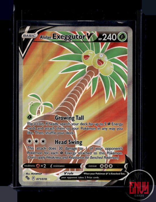 Alolan Exeggutor V Near Mint 071/078 Ultra Rare Pokemon GO Pokemon