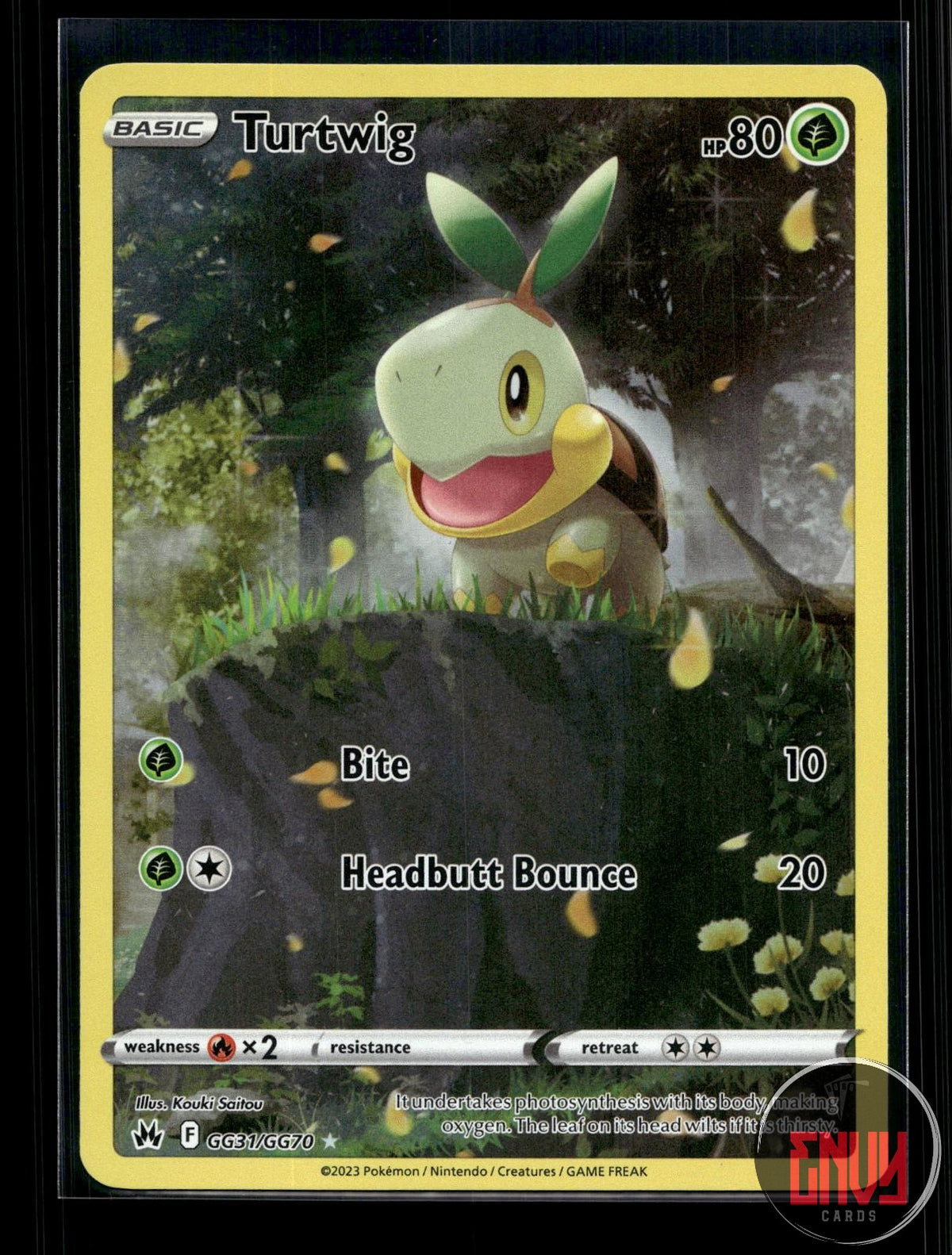 Turtwig NM GG31/GG70 TG Crown Zenith Galarian Gallery Pokemon Holo