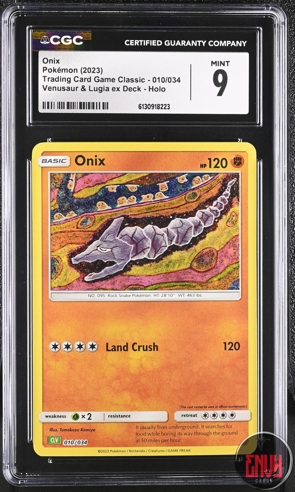 Onix 010/034 Venusaur & Lugia EX Deck Holo Pokemon CGC 9 Mint