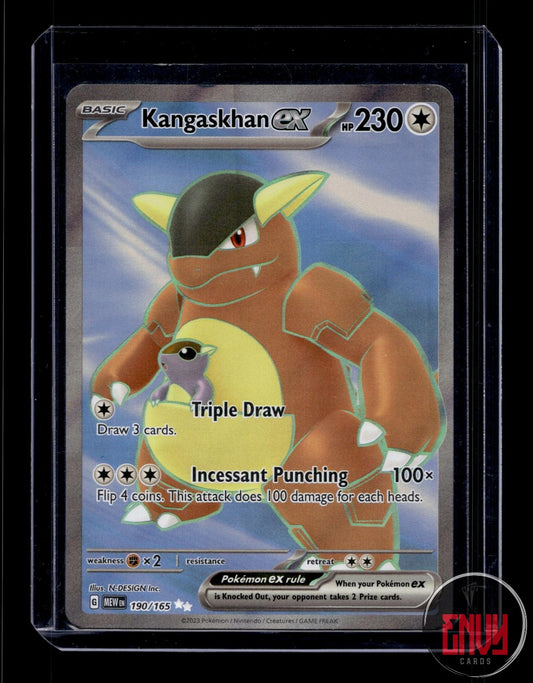 Kangaskhan ex Near Mint 190/165 Ultra Rare 151 Pokemon