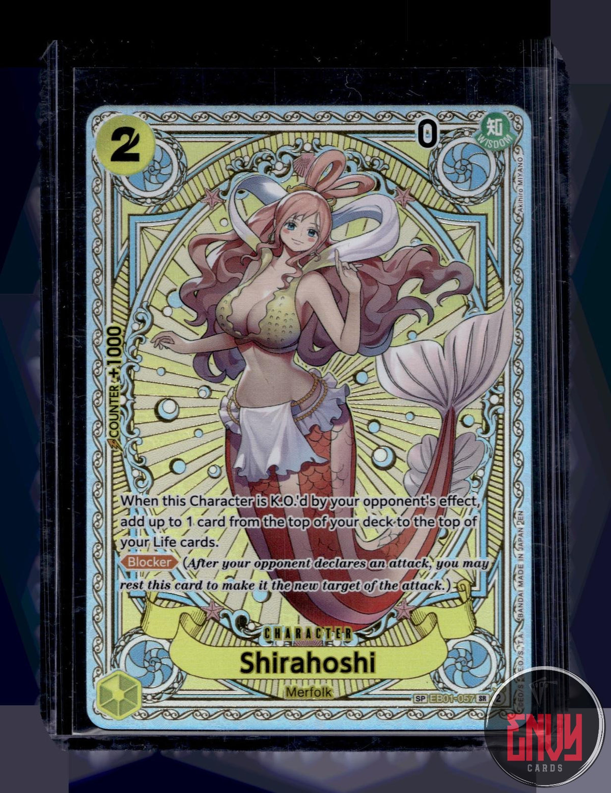 Shirahoshi (SP) NM EB01-057 SR A Fist of Divine Speed One Piece Foil