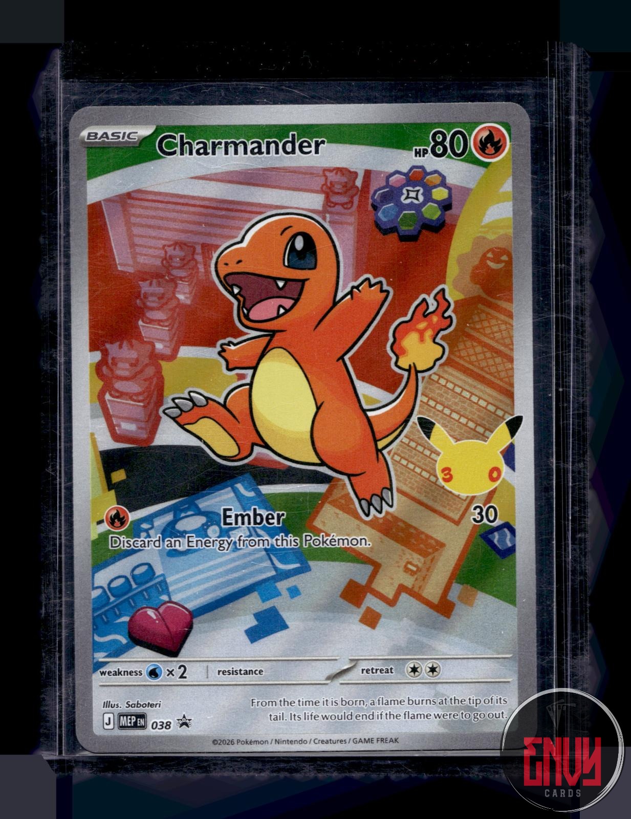 Charmander Near Mint 038 Promo ME: Mega Evolution Promo Pokemon Holo