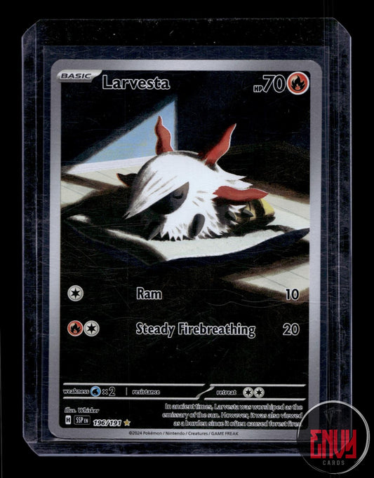 Larvesta Near Mint 196/191 Illustration Rare Surging Sparks Pokemon