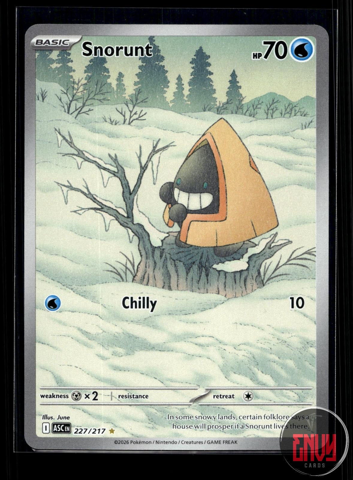 Snorunt NM 227/217 IR Ascended Heroes Pokemon Holo