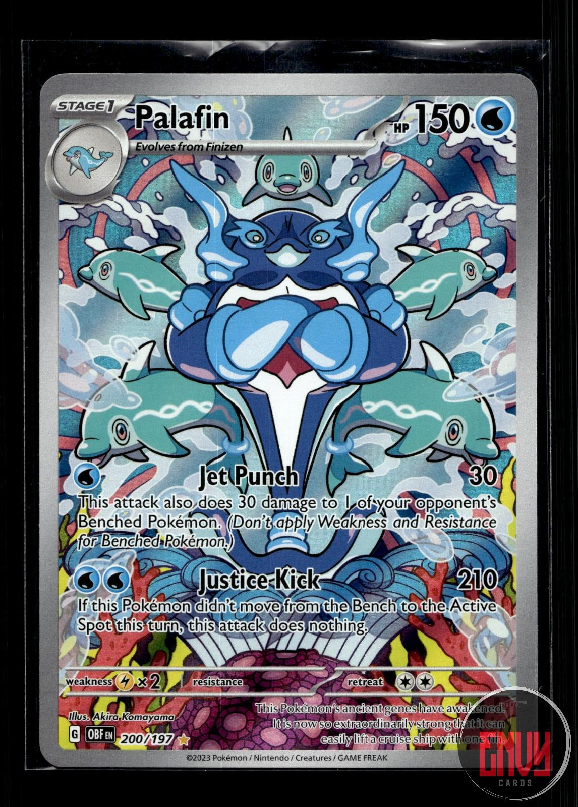 Palafin NM 200/197 IR Obsidian Flames Pokemon Holo