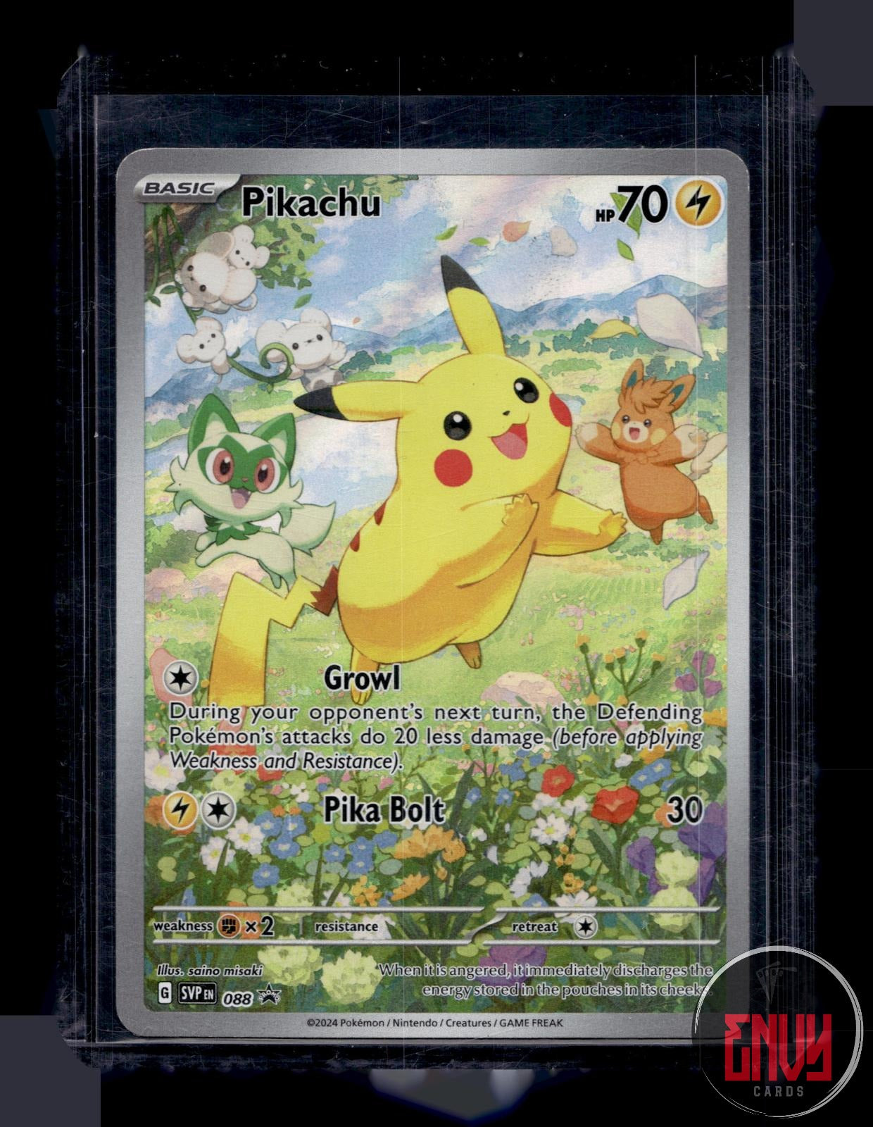 Pikachu Moderately Played 088 Promo Scarlet & Violet Promo Pokemon Holo