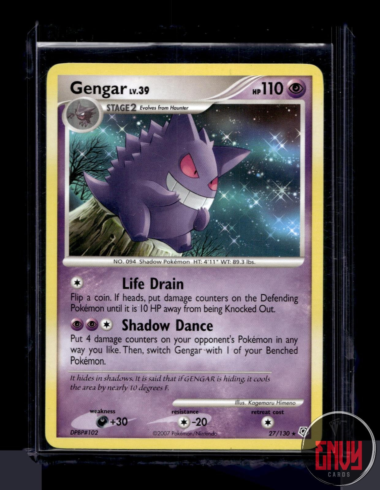 Gengar Near Mint 27/130 Rare Diamond & Pearl Pokemon