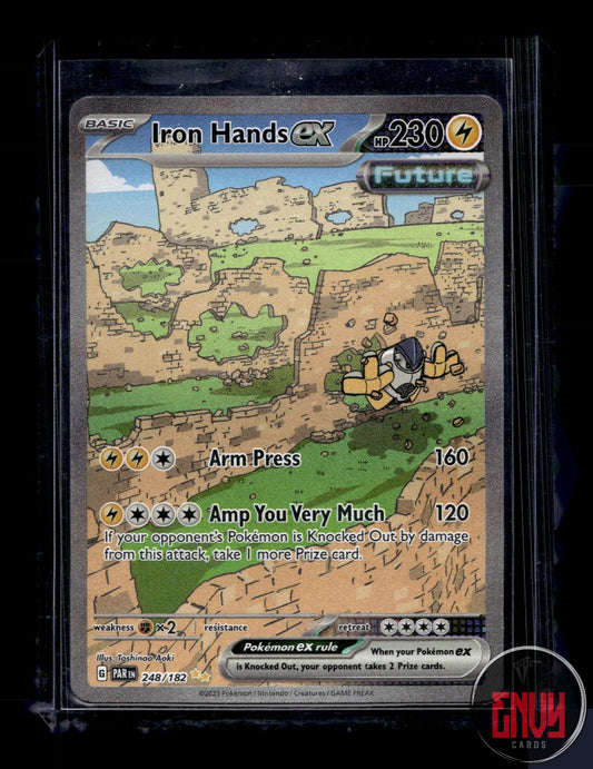 Iron Hands ex LP 248/182 Special Illustration Rare Paradox Rift Pokemon Holo
