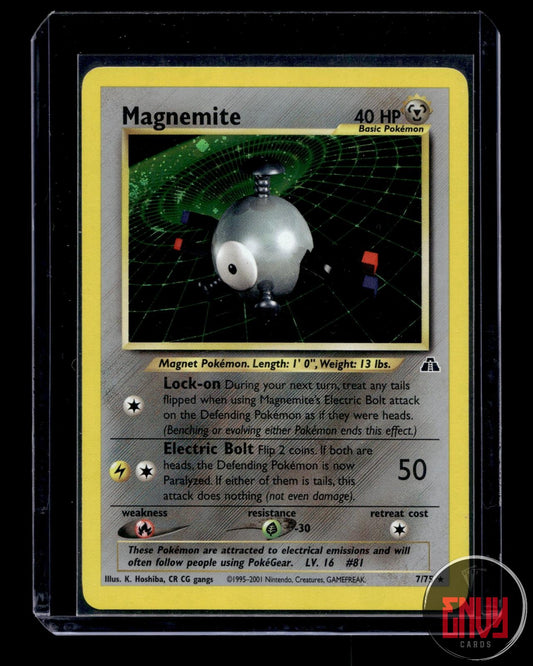Magnemite Near Mint 7/75 Rare Neo Discovery Pokemon