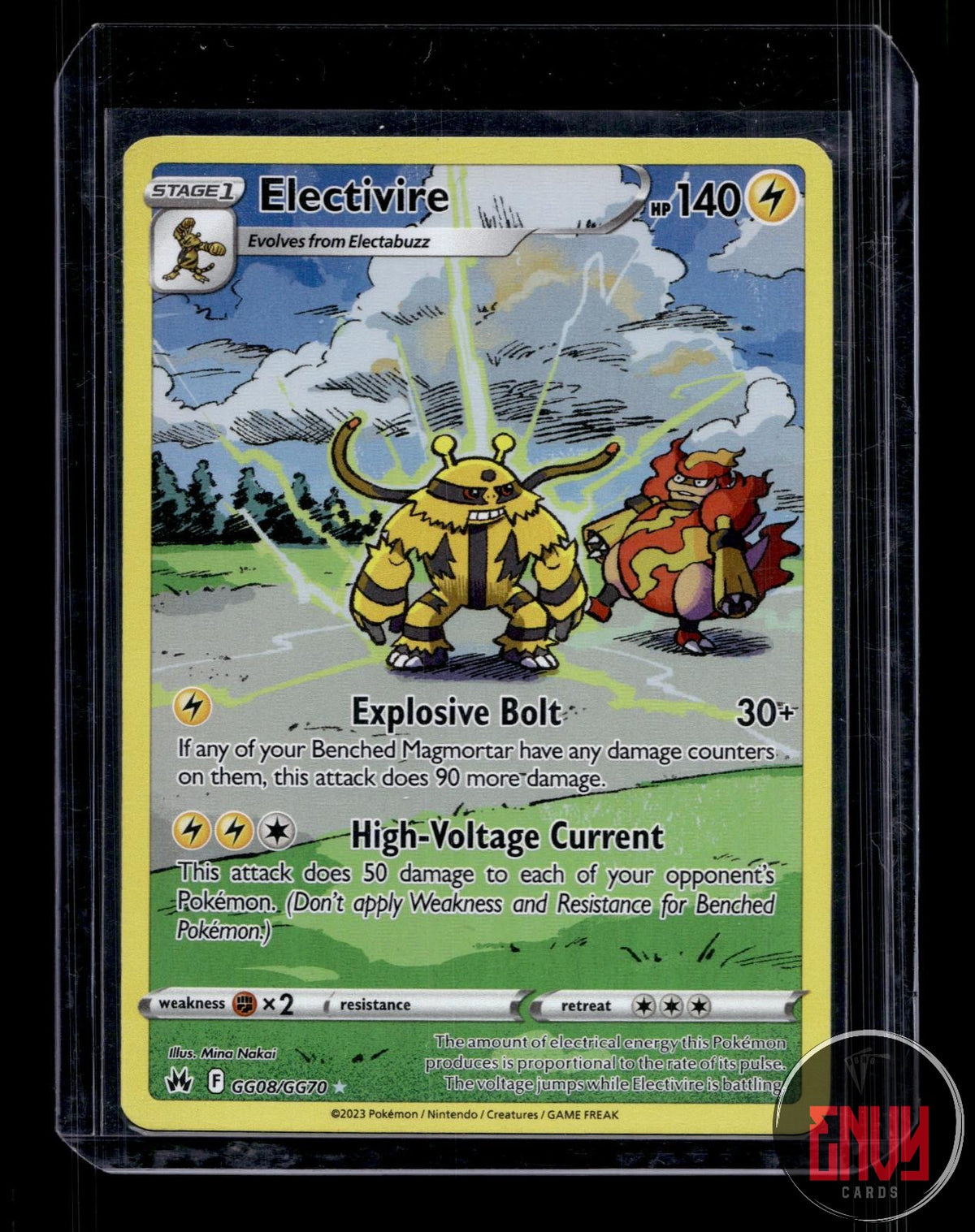 Electivire NM GG08/GG70 TG Crown Zenith Galarian Gallery Pokemon Holo