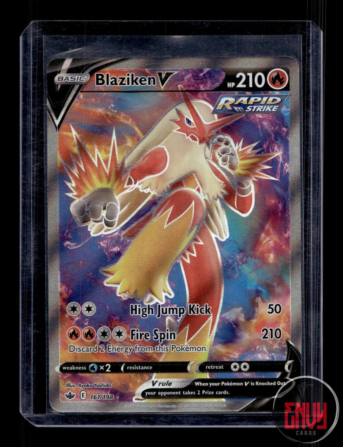 Blaziken V NM 161/198 UR Chilling Reign Pokemon Holo