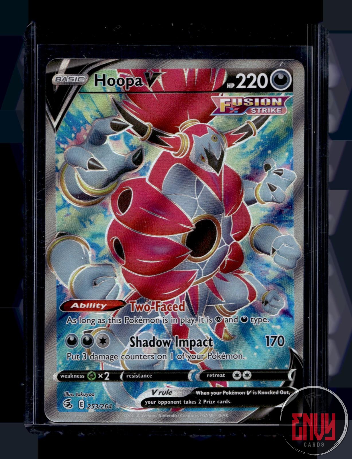 Hoopa V Near Mint 253/264 Ultra Rare Fusion Strike Pokemon