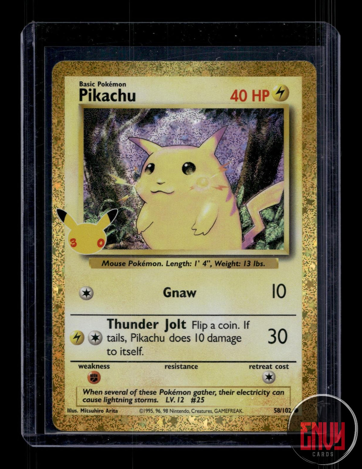 Pikachu NM 58/102 ME: 30th Celebration Classic Collection Pokemon Holo