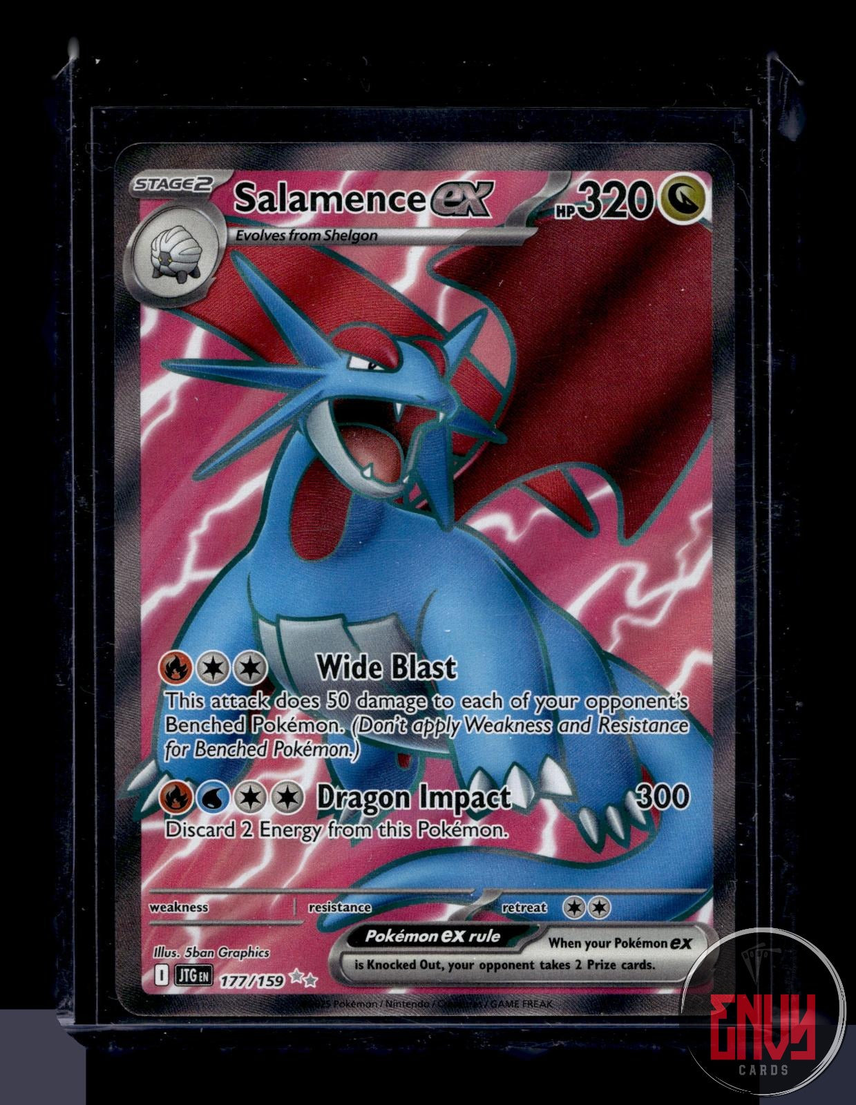 Salamence ex Near Mint 177/159 Ultra Rare Journey Together Pokemon