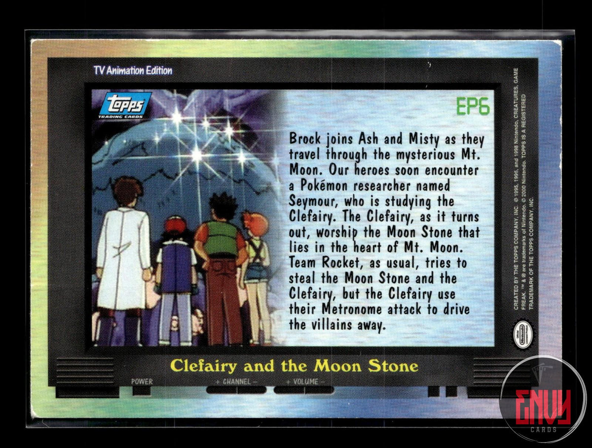 EP6 Clefairy and the Moon Stone LP #128 Topps Trading Cards Series 2 FOIL