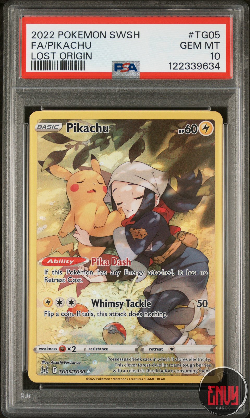 Pikachu Tg05/Tg30 Lost Origin Pokemon PSA 10 Gem Mint