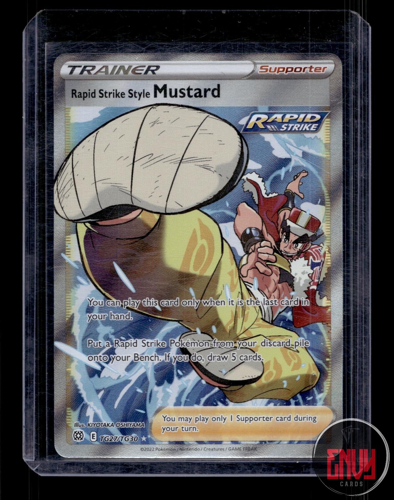 Rapid Strike Style Mustard NM TG27/TG30 Brilliant Stars Pokemon Holo