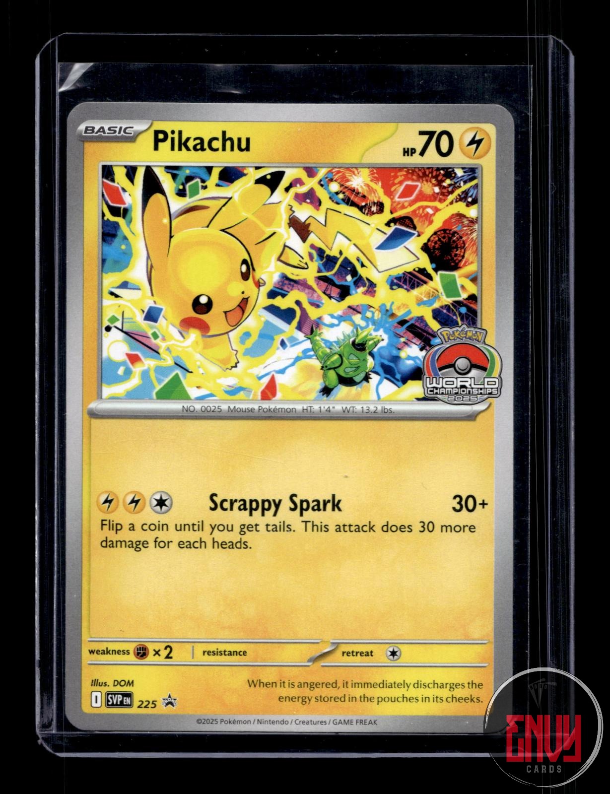 Pikachu (World Championship 2025) NM 225 Promo Scarlet & Violet Promo Pokemon