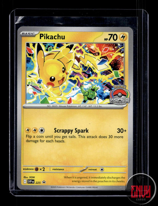 Pikachu (World Championship 2025) NM 225 Promo Scarlet & Violet Promo Pokemon