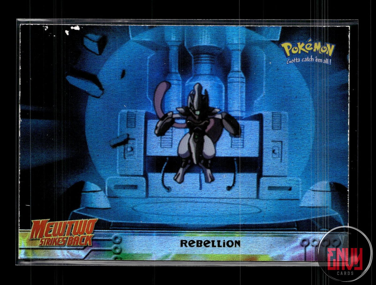 Rebellion LP #8 Topps The First Movie Trading Cards Pokemon FOIL
