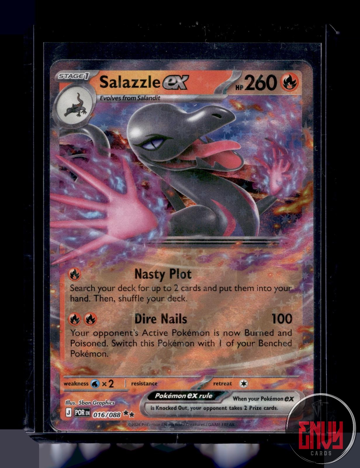 Salazzle ex Near Mint 016/088 Double Rare Perfect Order Pokemon