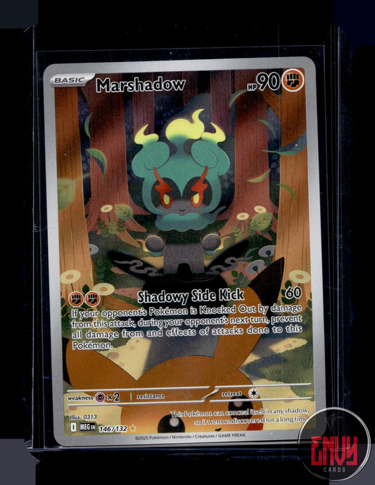 Marshadow Near Mint 146/132 Illustration Rare Mega Evolution Pokemon