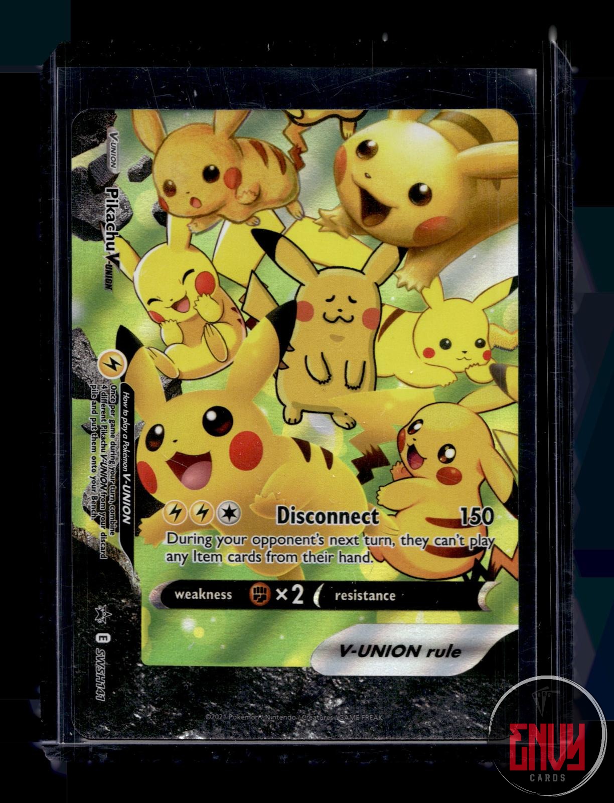 Pikachu V-Union Near Mint SWSH141 Promo Sword & Shield Promo Pokemon Holo