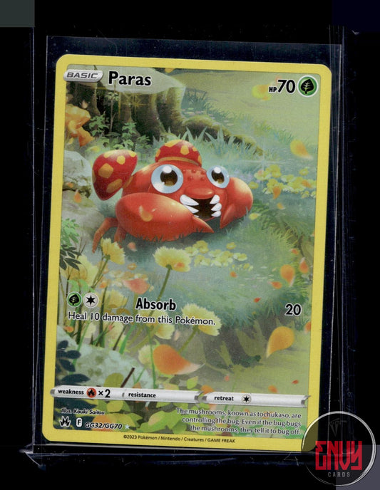 Paras NM GG32/GG70 Trainer Gallery Rare Crown Zenith Galarian Gallery Pokemon