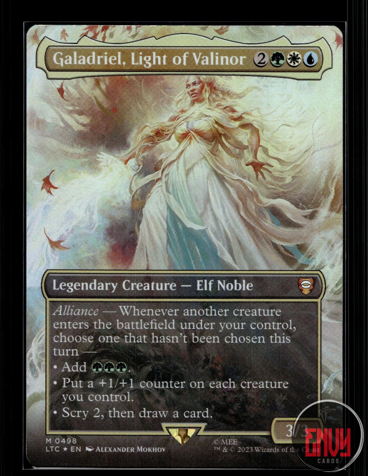 Galadriel, Light of Valinor (Borderless) NM 498 Commander: LTC Foil