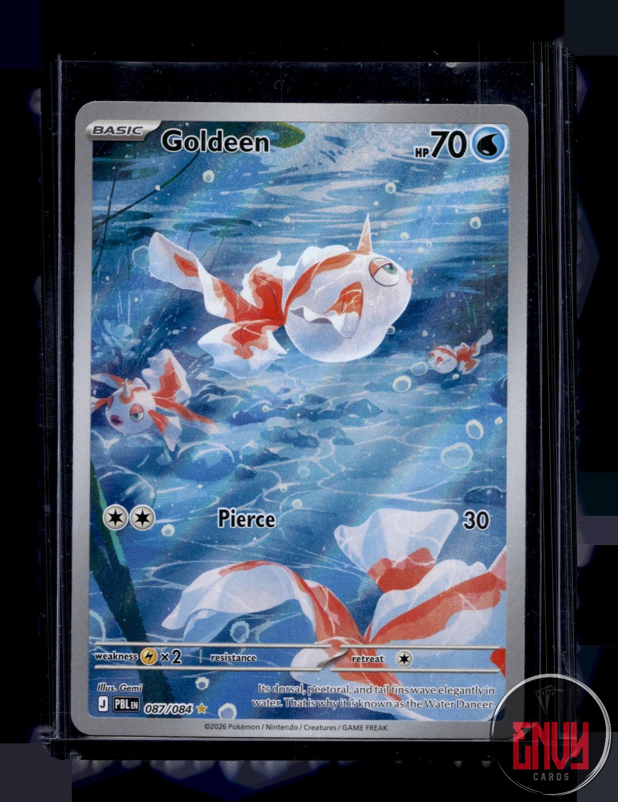 Goldeen Near Mint 087/084 Illustration Rare Pitch Black Pokemon Holo