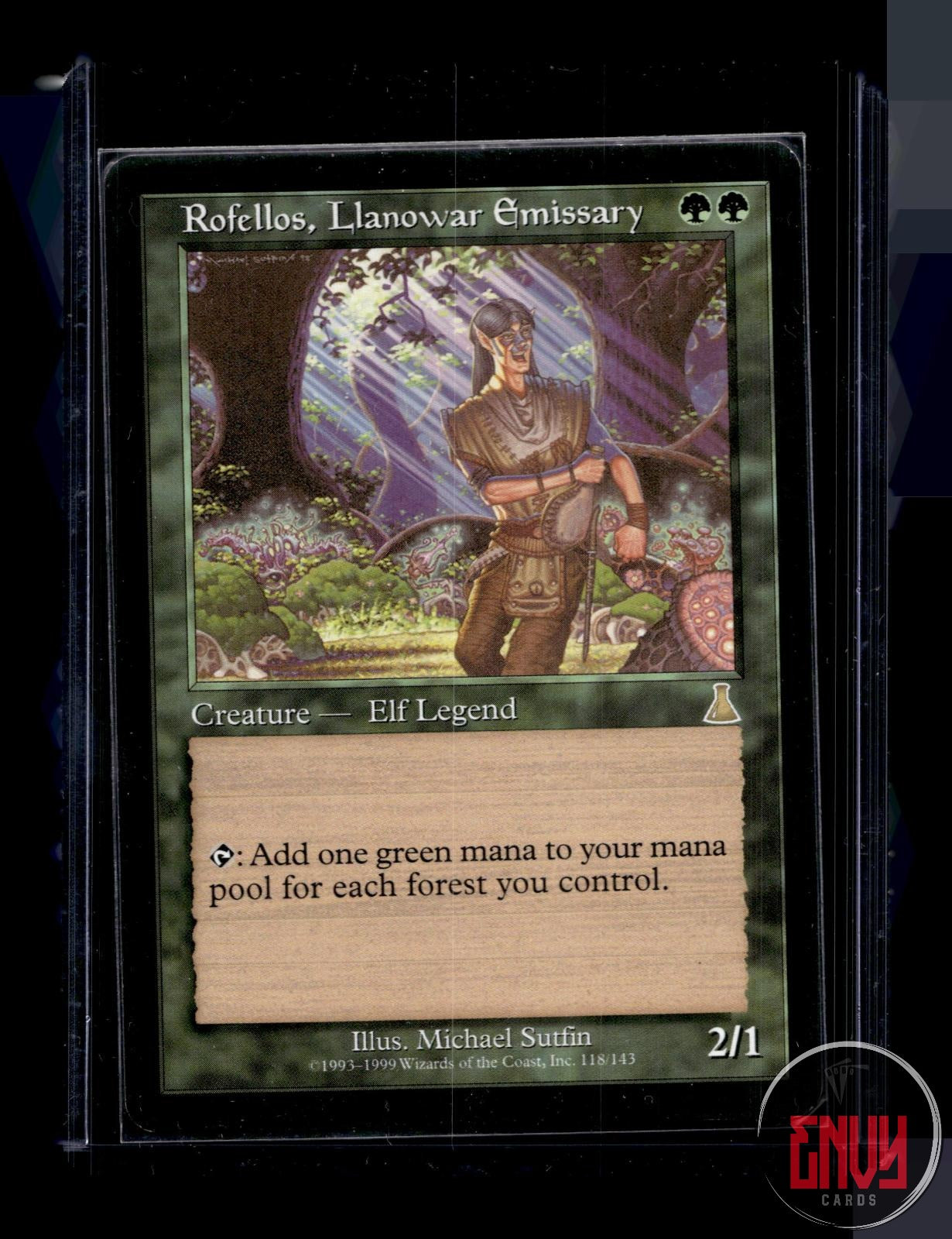 Rofellos, Llanowar Emissary NM 118 Rare Urza's Destiny Magic: The Gathering