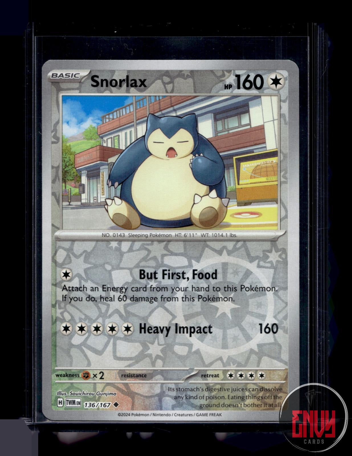 Snorlax Near Mint 136/167 Uncommon Twilight Masquerade Pokemon