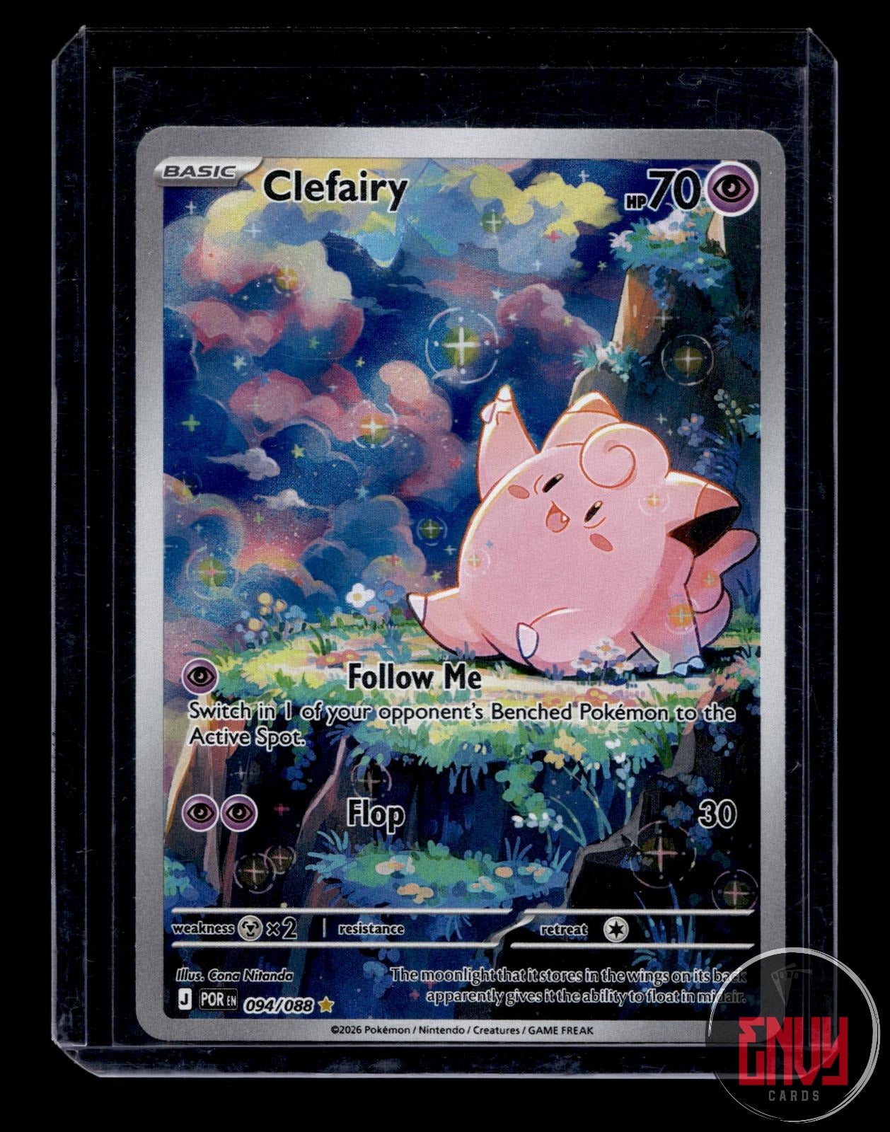 Clefairy Near Mint 094/088 Illustration Rare Perfect Order Pokemon
