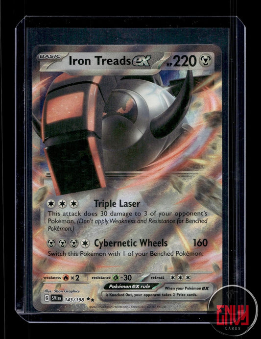 Iron Treads ex Near Mint 143/198 Double Rare Scarlet & Violet Pokemon