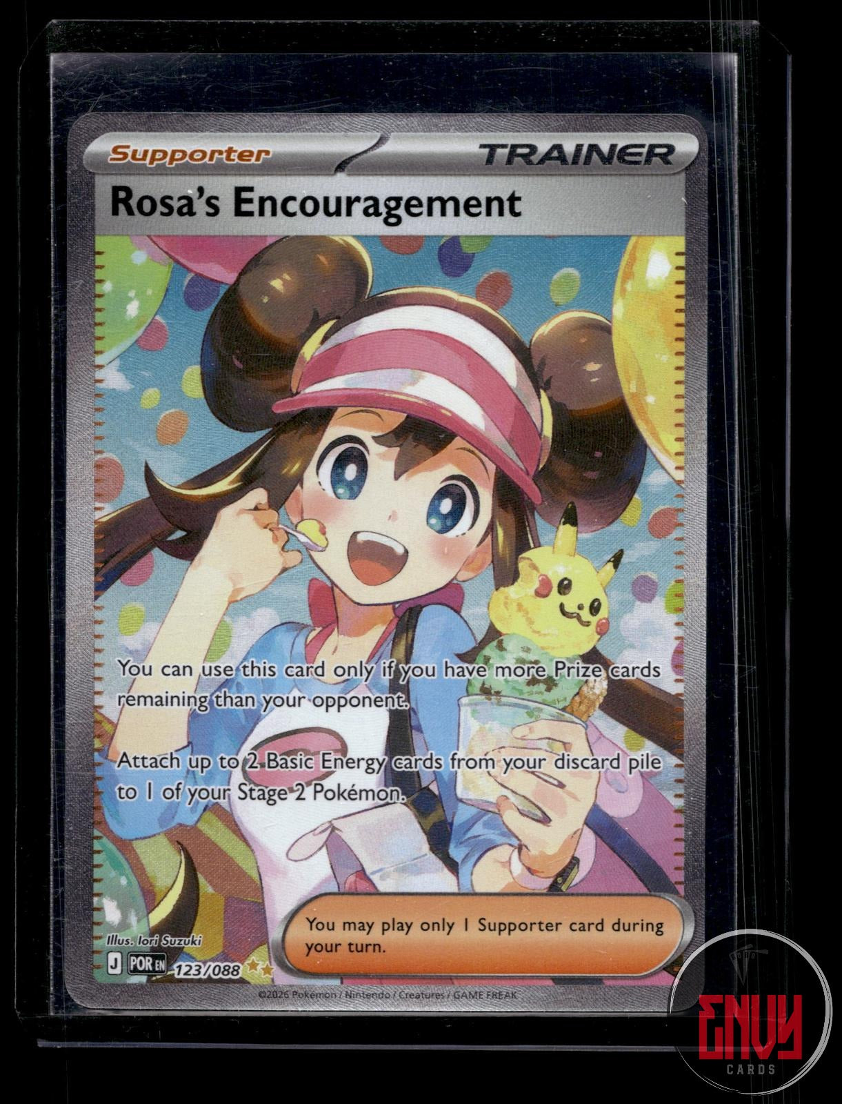 Rosa's Encouragement NM 123/088 Perfect Order Pokemon Holo