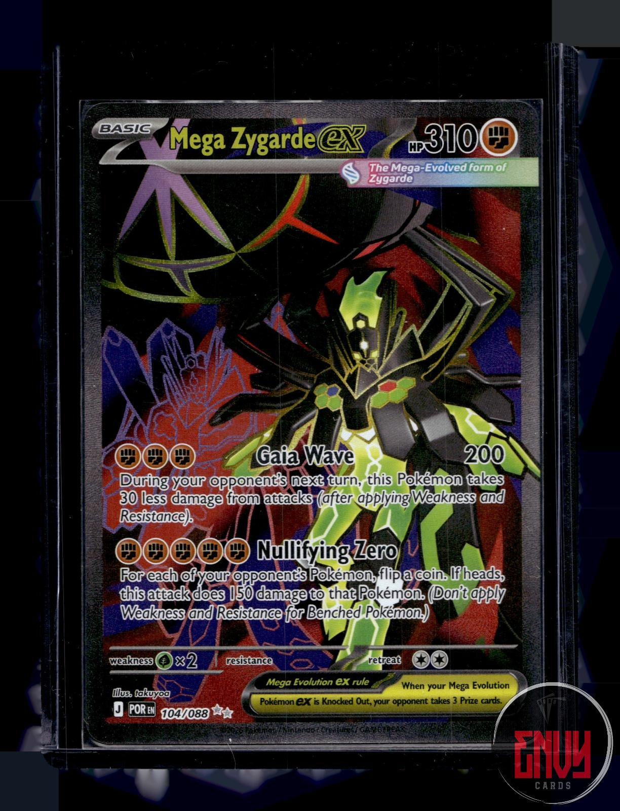 Mega Zygarde ex Near Mint 104/088 Ultra Rare Perfect Order Pokemon