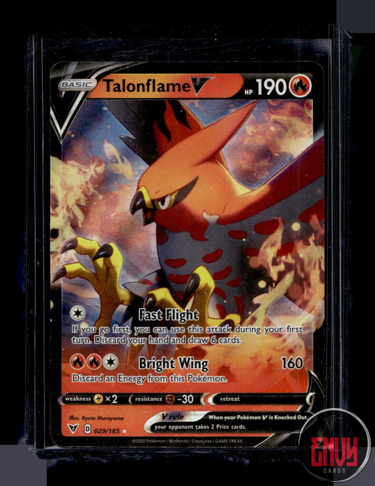 Talonflame V Near Mint 029/185 V Rare Vivid Voltage Pokemon Holo