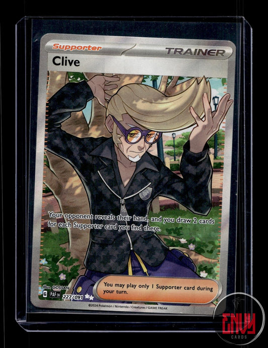 Clive Near Mint 227/091 Ultra Rare Paldean Fates Pokemon