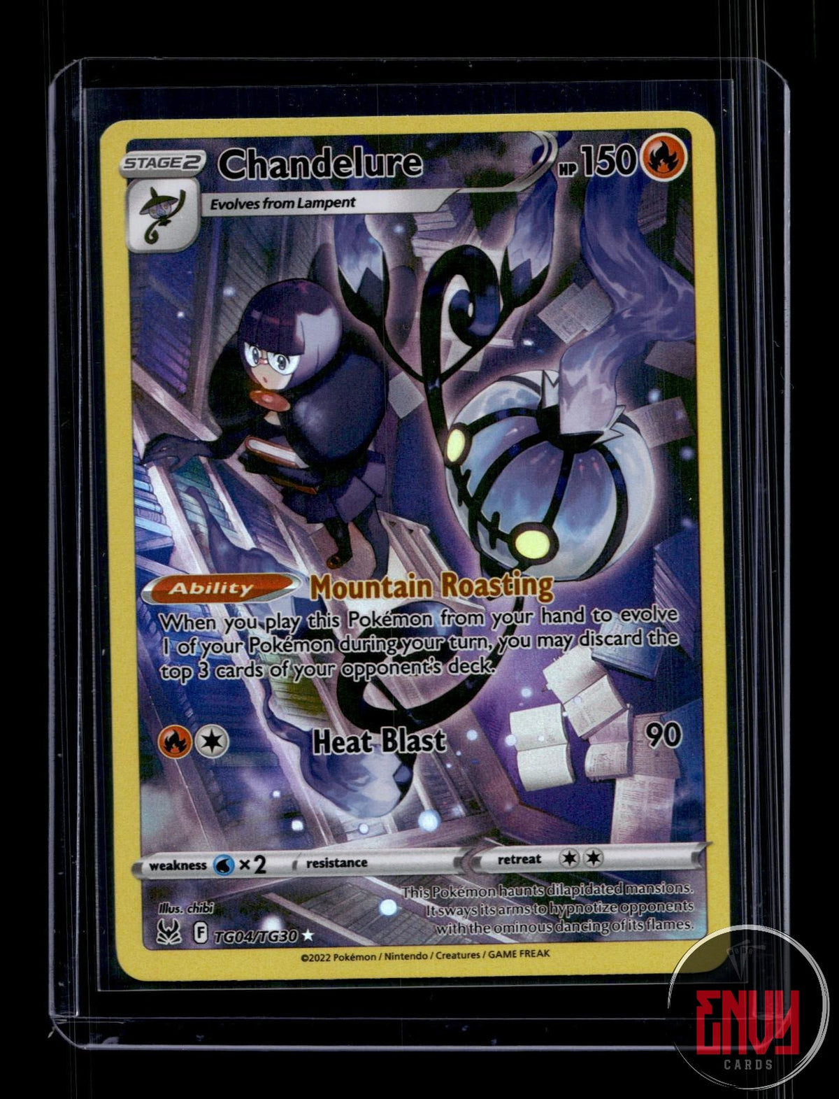 Chandelure NM TG04/TG30 TG Lost Origin Trainer Gallery Pokemon Holo