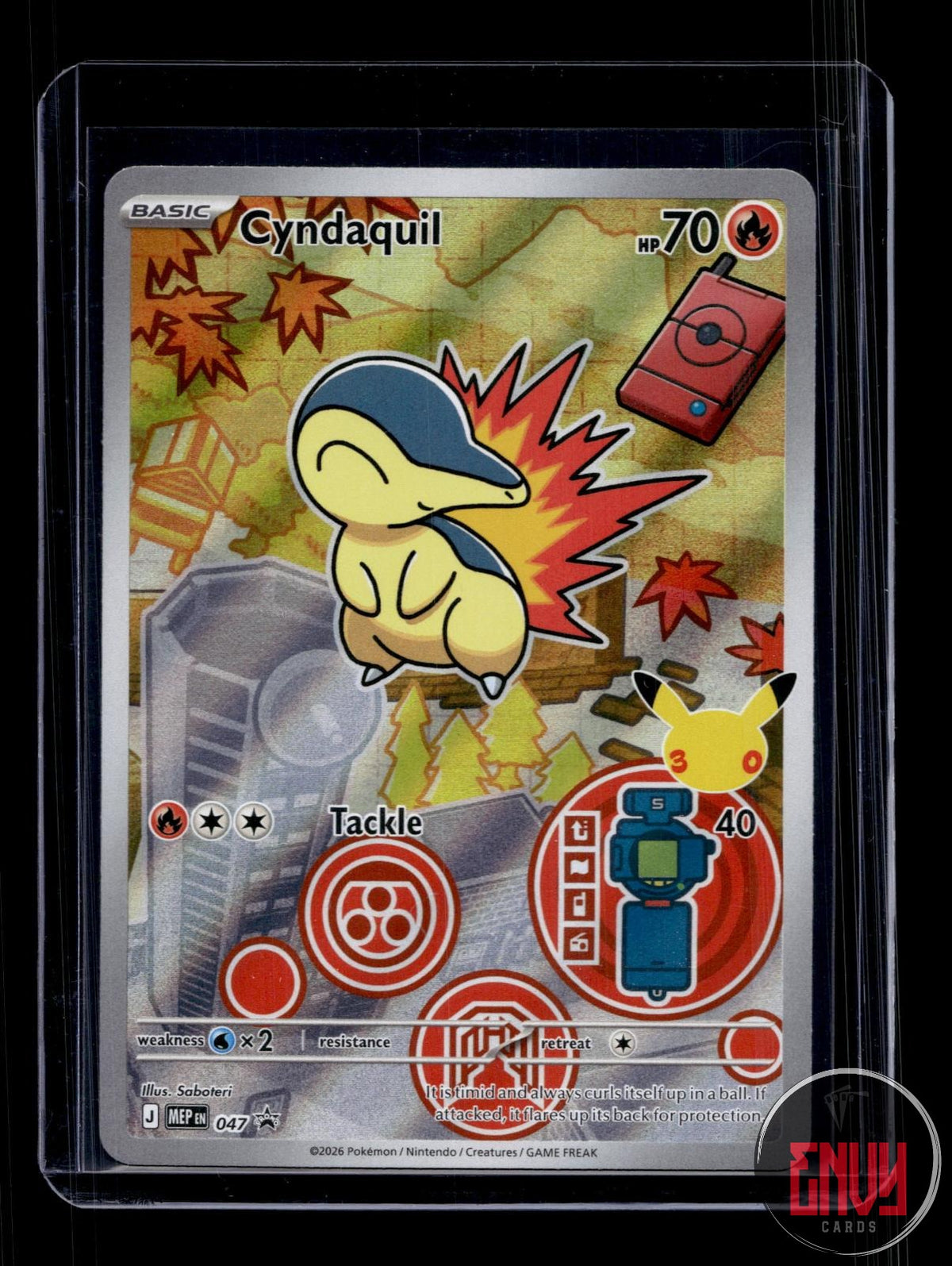 Cyndaquil Near Mint 047 Promo ME: Mega Evolution Promo Pokemon Holo
