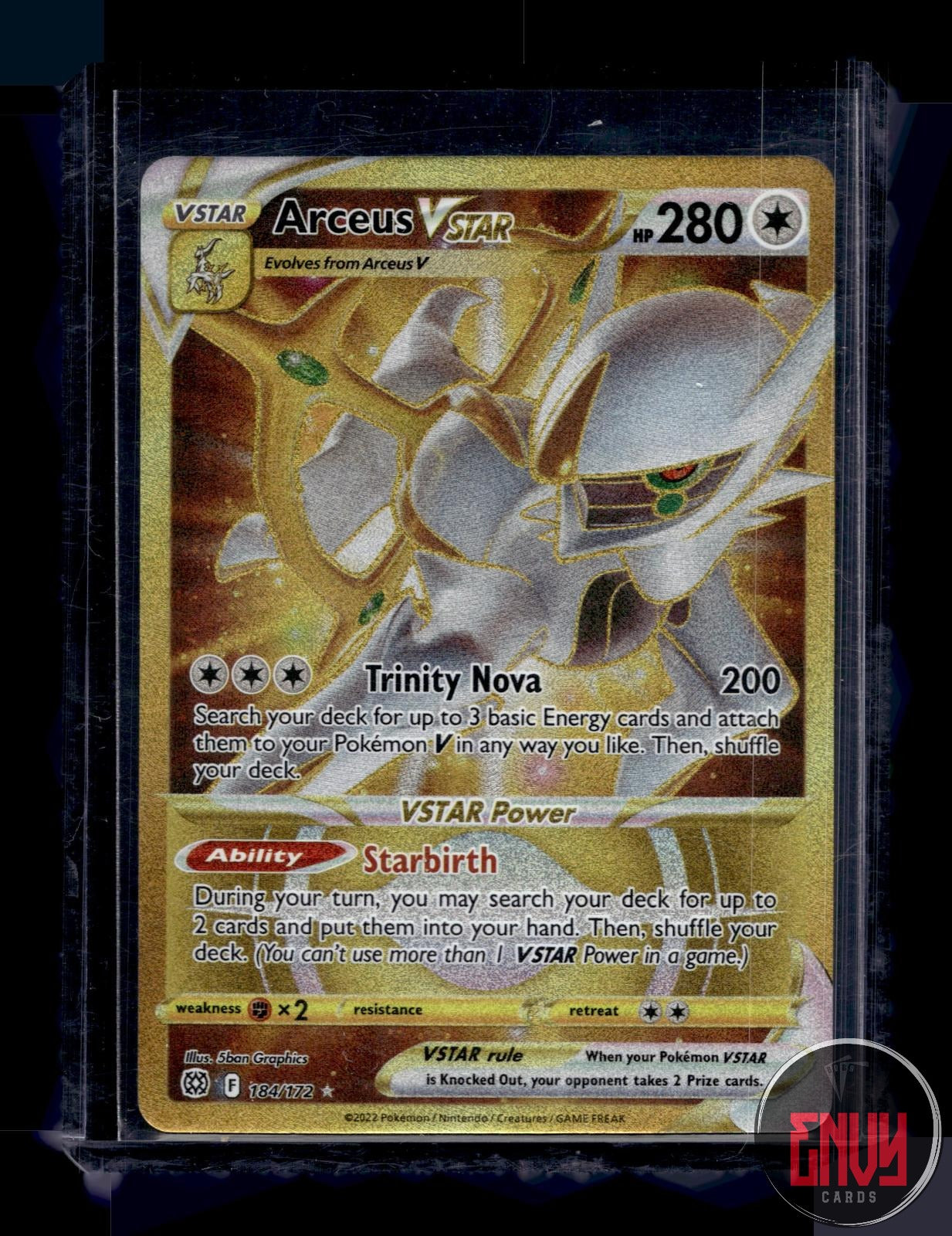 Arceus VSTAR Near Mint 184/172 Secret Rare Brilliant Stars Pokemon